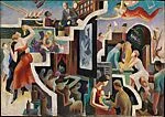 Study for 'City Activities with Dance Hall'