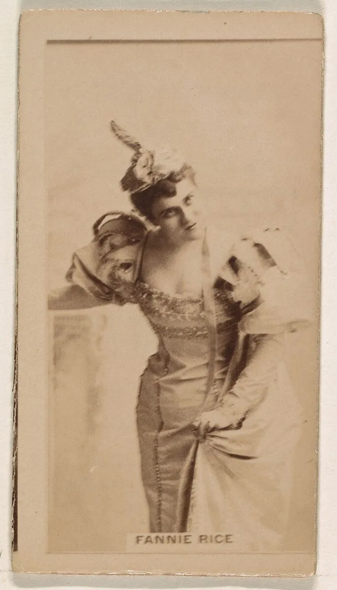 Fannie Rice, from the Actresses series (N245) issued by Kinney Brothers to promote Sweet Caporal Cigarettes — Kinney Brothers Tobacco Company