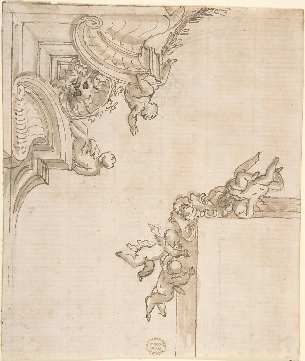 Ceiling Decoration — Anonymous, Italian, 17th century