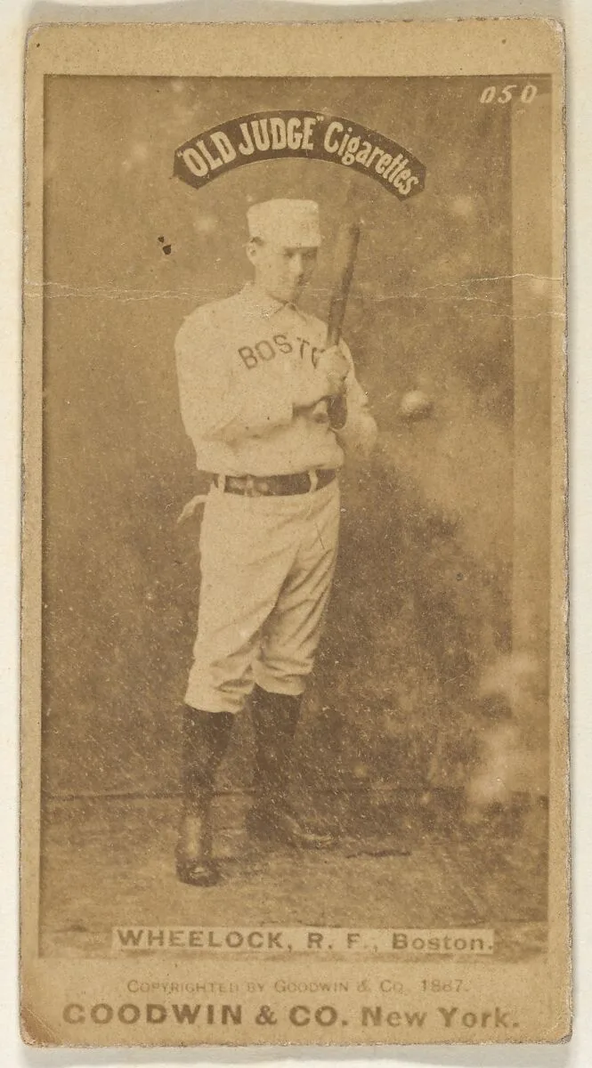Wheelock, Right Field, Boston, from the Old Judge series (N172) for Old Judge Cigarettes — Goodwin & Company