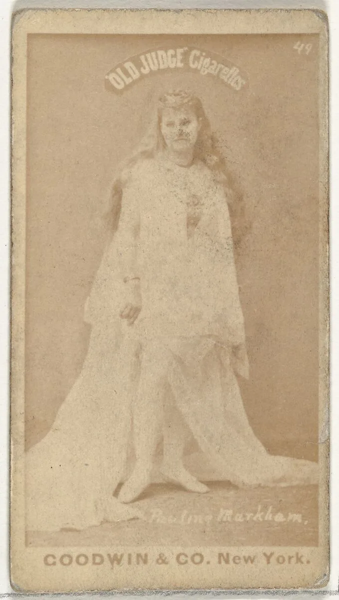 Pauline Markham, from the Actors and Actresses series (N171) for Old Judge Cigarettes — Goodwin & Company