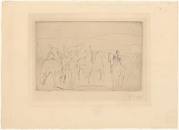 The Watering Place — Pablo Picasso|Eugène Delâtre
