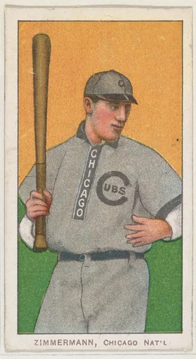 Zimmermann, Chicago, National League, from the White Border series (T206) for the American Tobacco Company