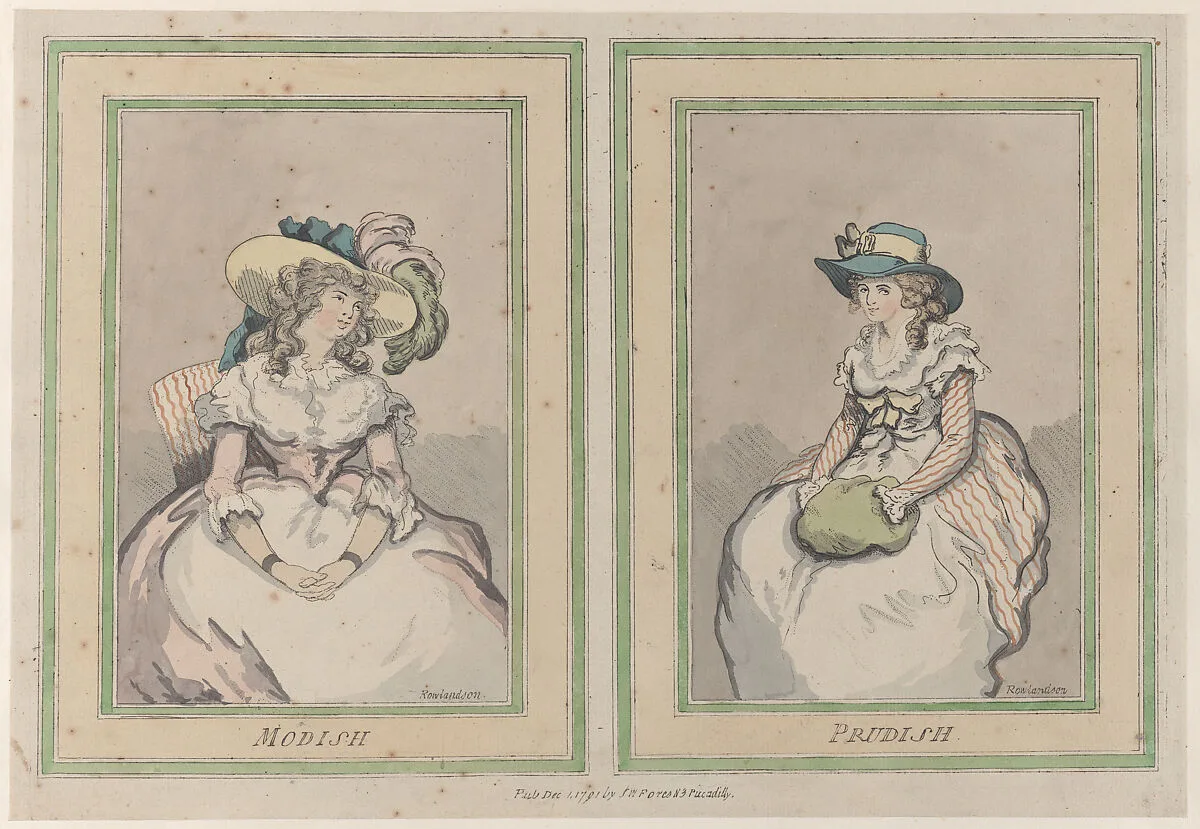 Modish and Prudish — Thomas Rowlandson|S. W. Fores