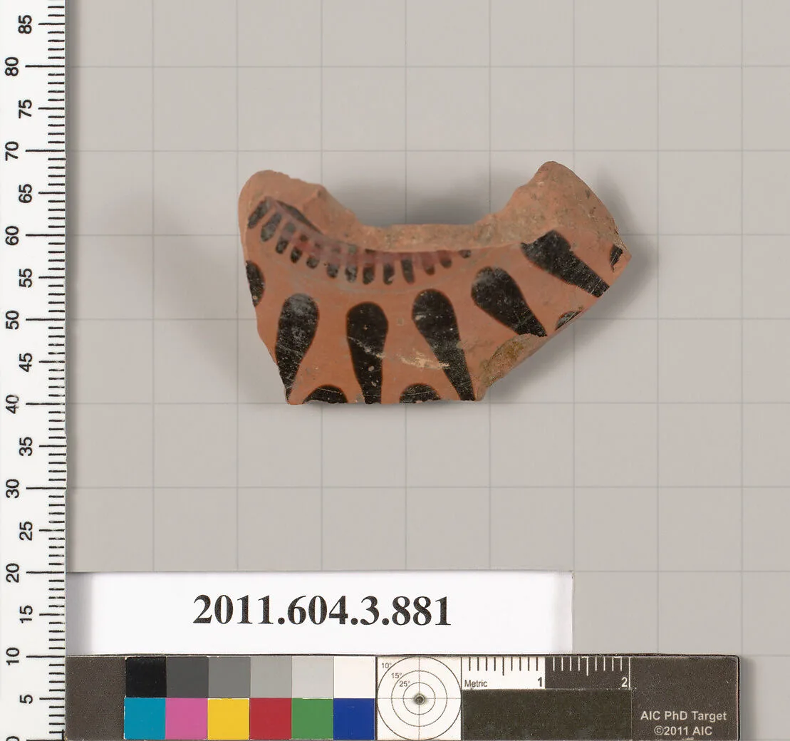 Terracotta fragment of a lekythos (oil flask) — Unknown