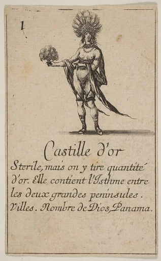 Gold Coast, from the playing cards "Jeu de la Géographie"