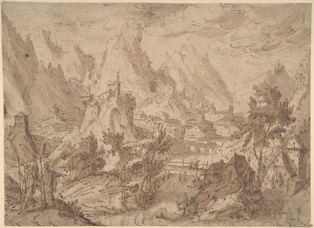 Mountainous Landscape with Tobias and the Angel — Tobias Verhaecht
