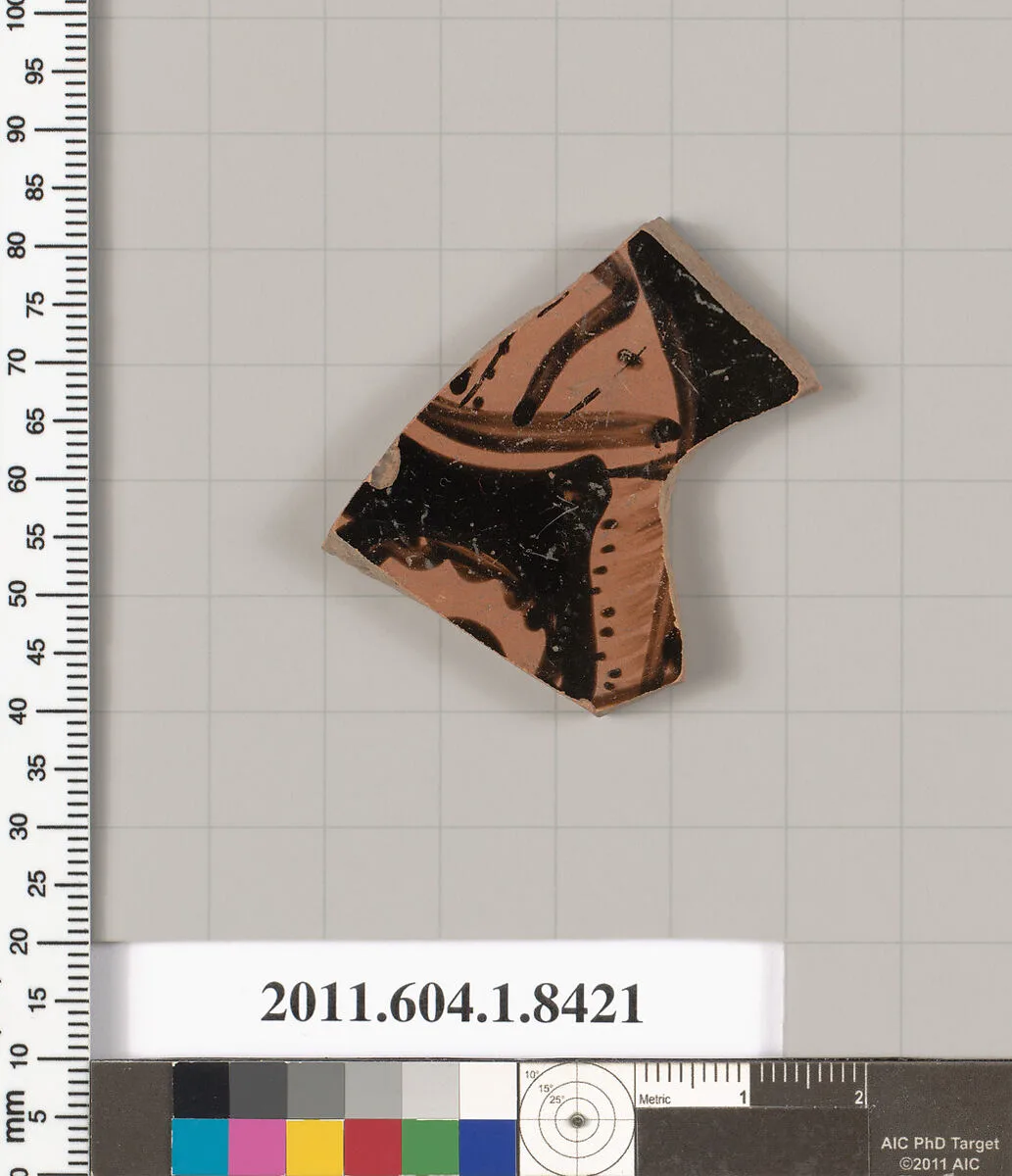 Terracotta fragment of a kylix (drinking cup) — Unknown