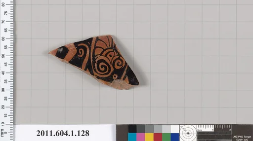 Terracotta fragment of a kylix (drinking cup)