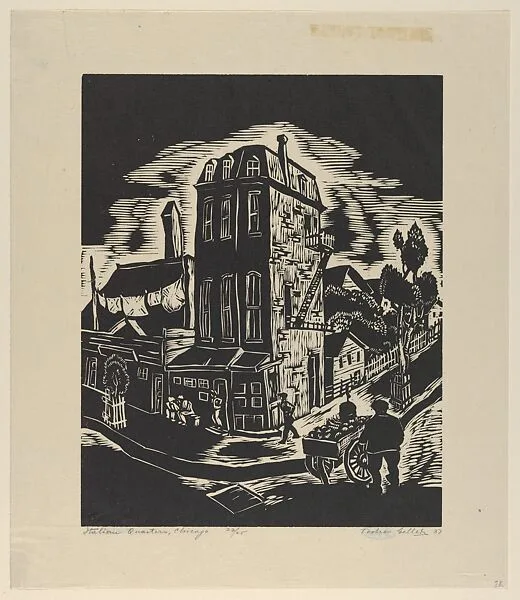 Italian Quarters, Chicago — Todros Geller|WPA