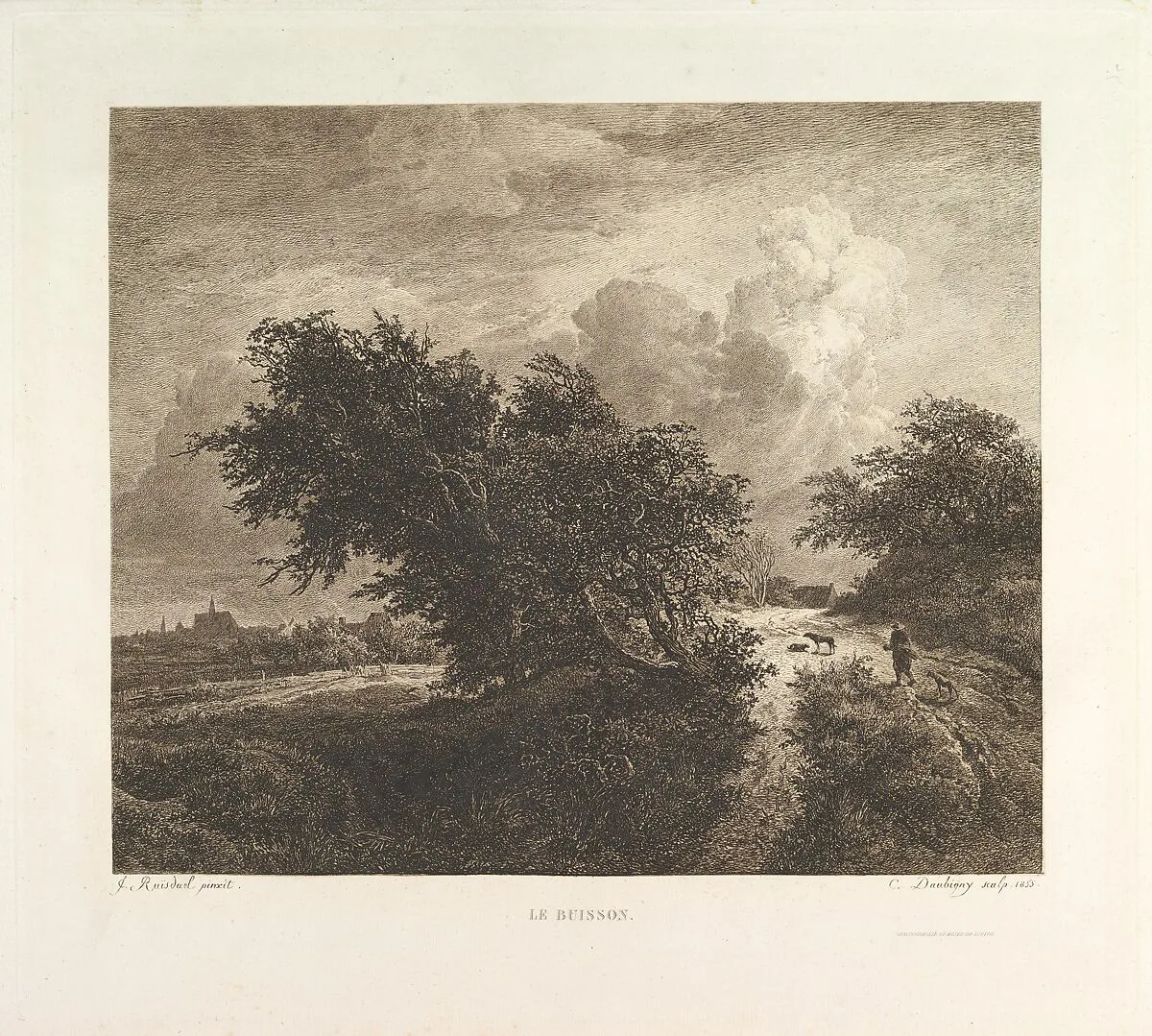 Le Buisson — Charles-François Daubigny|Jacob van Ruisdael