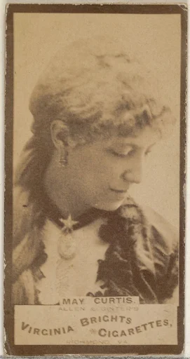 May Curtis, from the Actors and Actresses series (N45, Type 3) for Virginia Brights Cigarettes