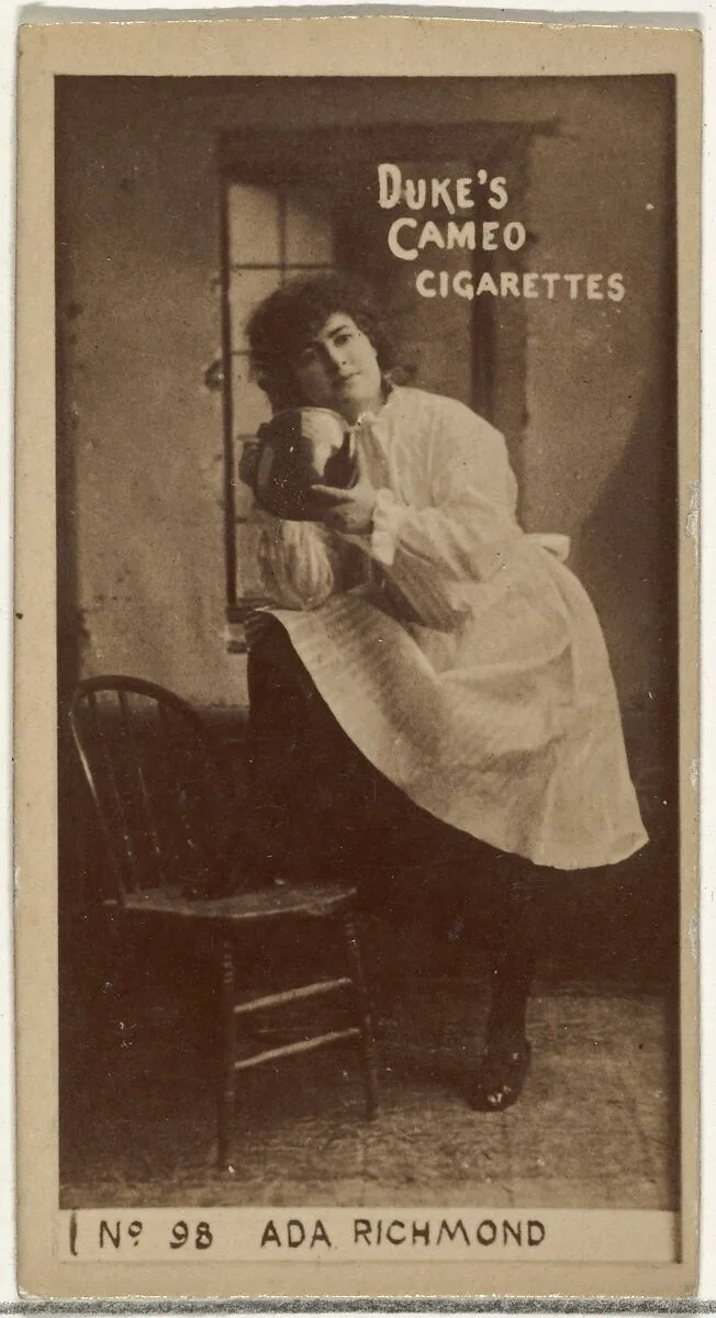 Card Number 98, Ada Richmond, from the Actors and Actresses series (N145-4) issued by Duke Sons & Co. to promote Cameo Cigarettes — W. Duke, Sons & Co.