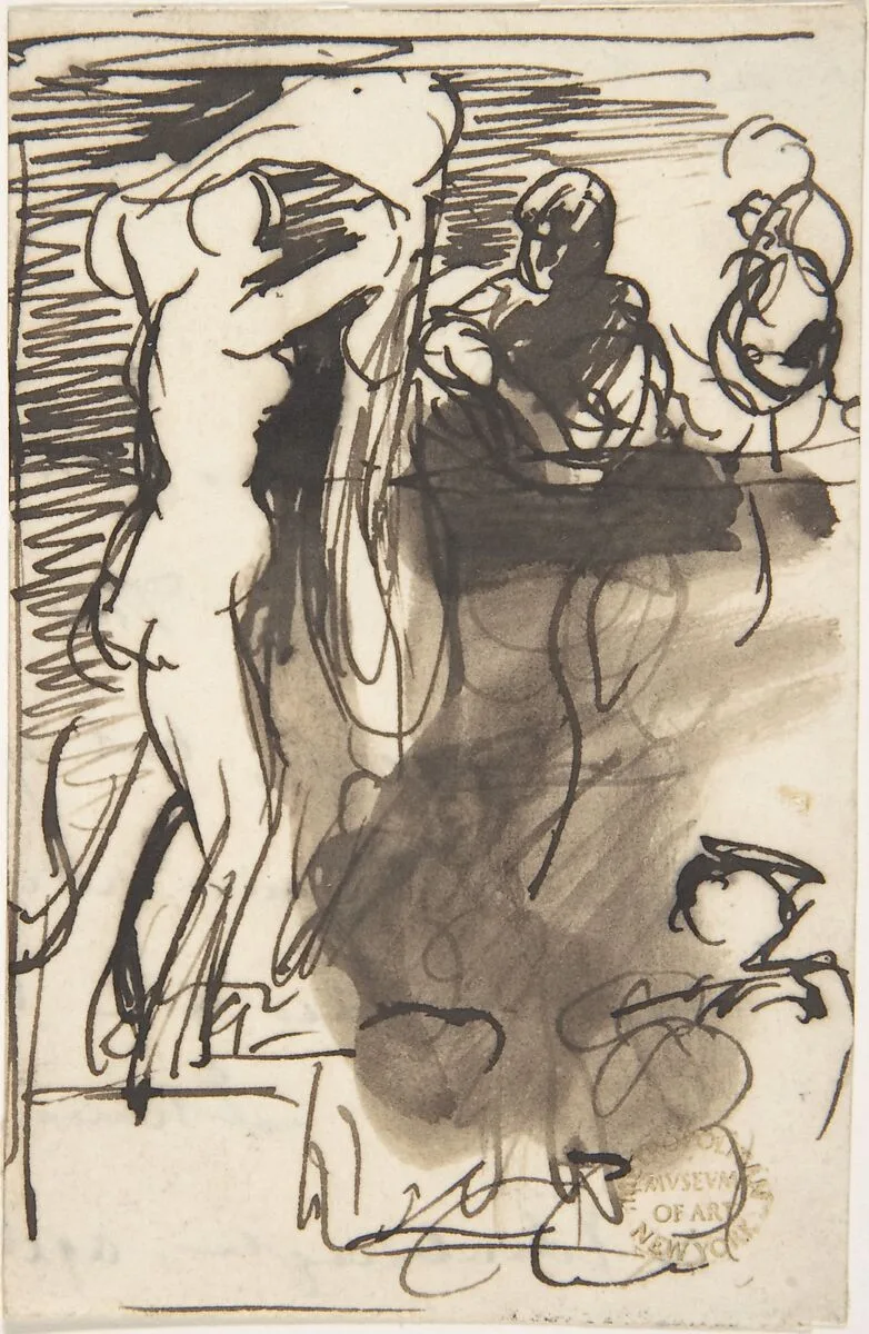 Studies for "The Bride at Her Toilet on the Day of Her Wedding" — Sir David Wilkie