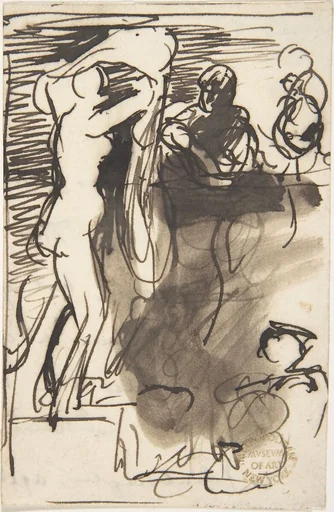 Studies for "The Bride at Her Toilet on the Day of Her Wedding"