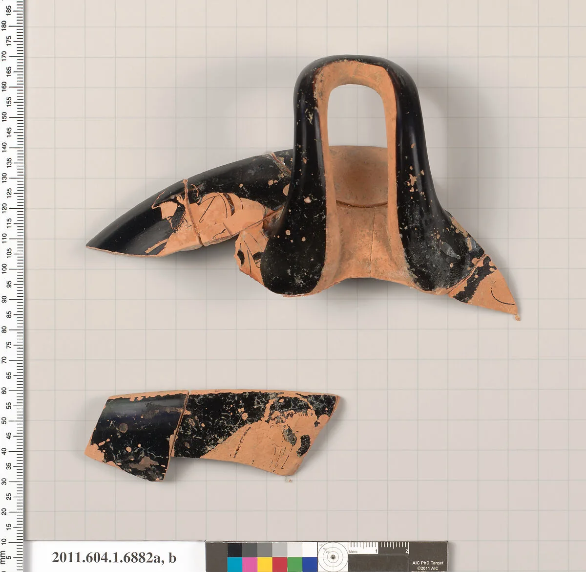 Terracotta rim fragments of a kylix (drinking cup) — Unknown