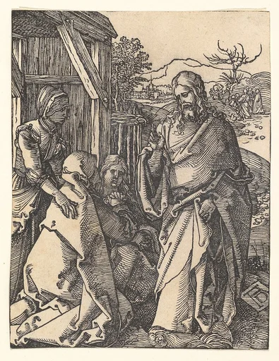 Christ Taking Leave from his Mother, from "The Small Passion"