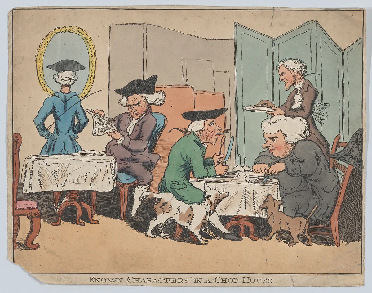 Known Characters in a Chop House — James Boswell|Anonymous, British, 19th century|Samuel Johnson|Henry William Bunbury
