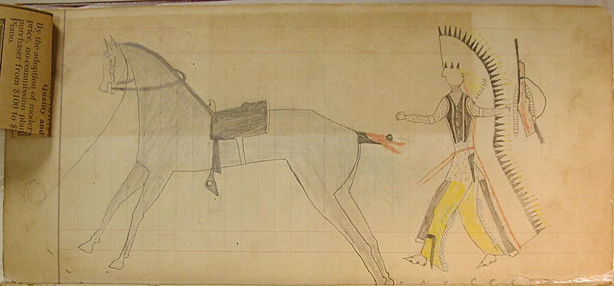 Maffet Ledger: Indian, Gun, and Horse — Unknown