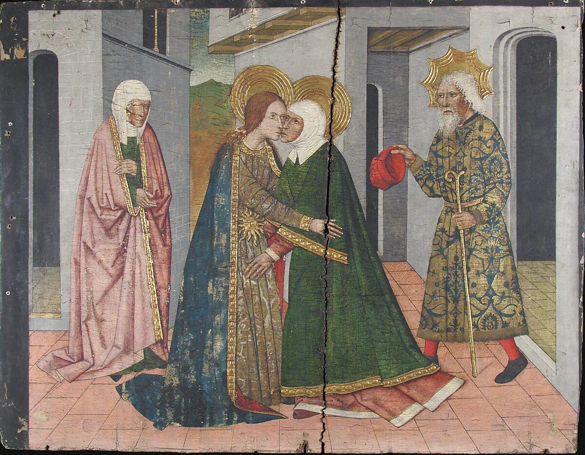 The Visitation Panel from Saint John Retable — Domingo Ram
