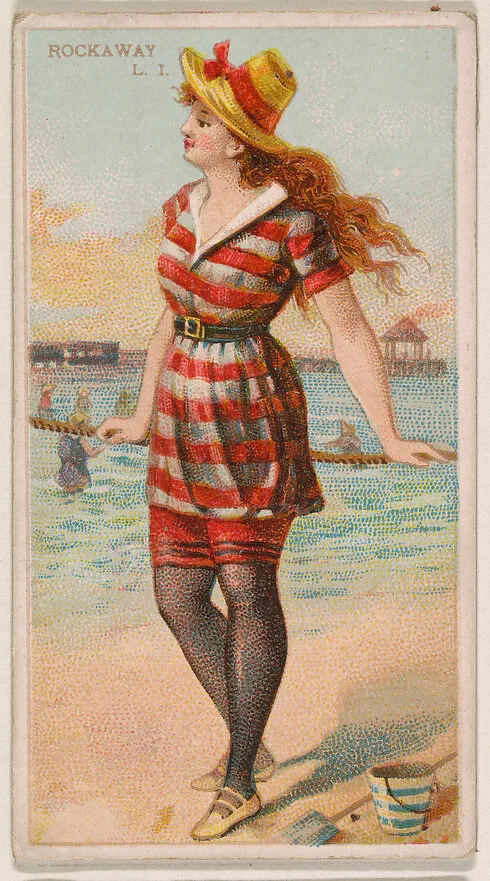Rockaway, Long Island, from the Surf Beauties series (N232), issued by Kinney Bros. — Kinney Brothers Tobacco Company