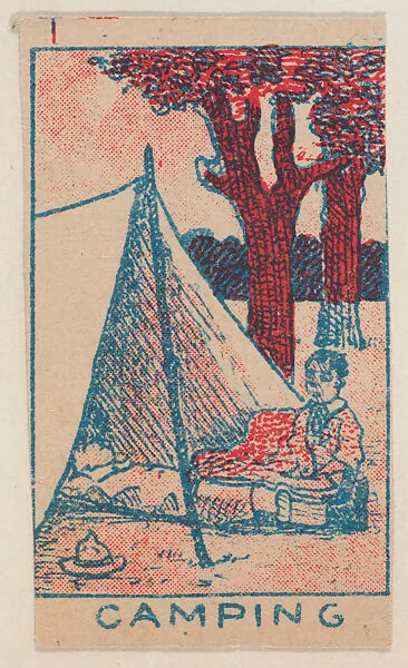 Camping trade card (W500) — Mayfair Novelty Co.