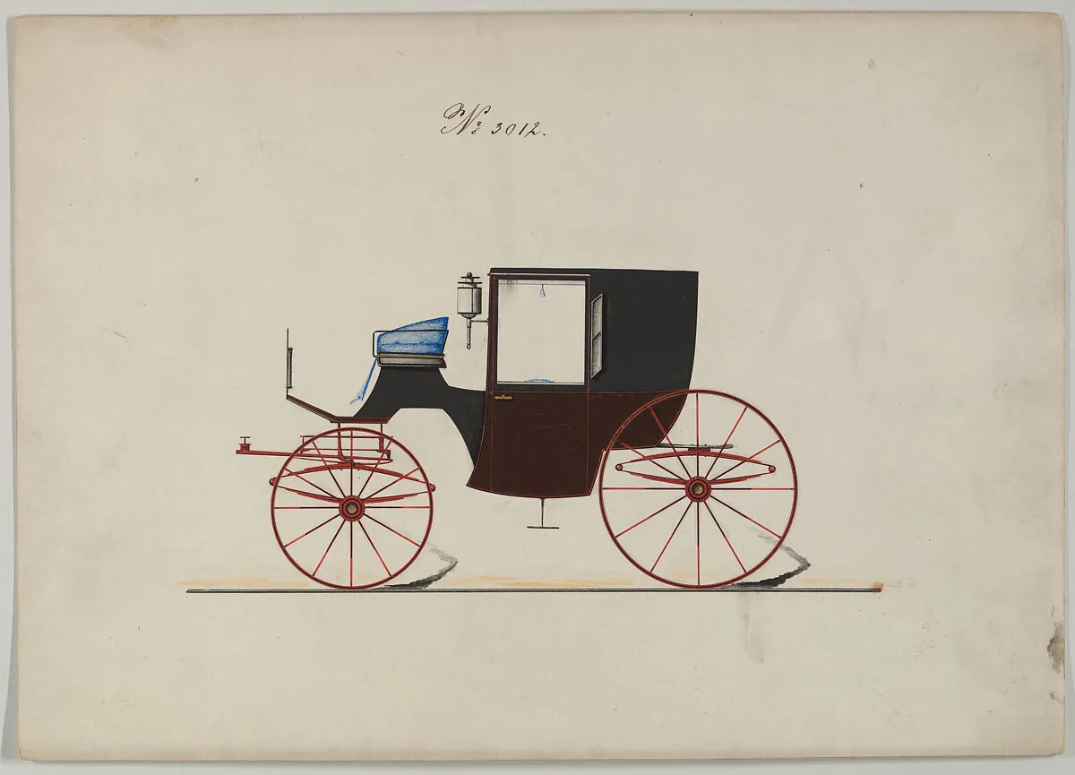 Design for Brougham, no. 3012 — Brewster & Co.