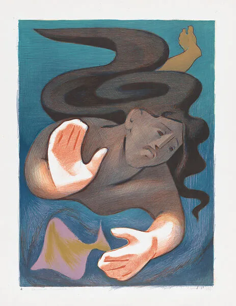 'Hawaiian Swimmer' — Jean Charlot|Kistler (Lynton R. and/or Will A.)
