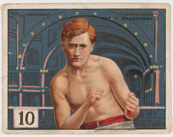 Patsy Brannigan, from the Champion Pugilists series (T219), issued by Mecca and Hassan Cigarettes — Mecca Cigarettes|Hassan Cigarettes