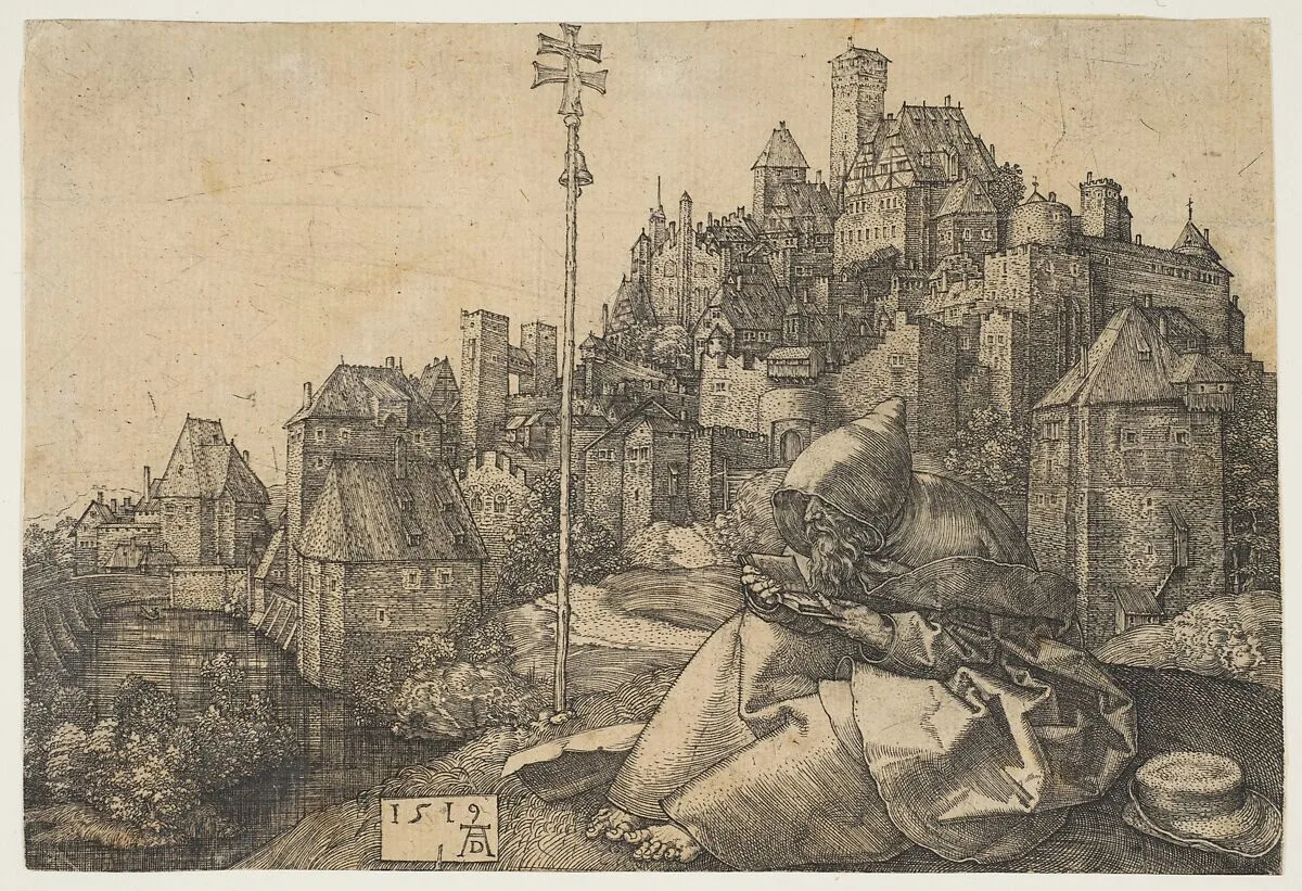 Saint Anthony Reading — Albrecht Dürer