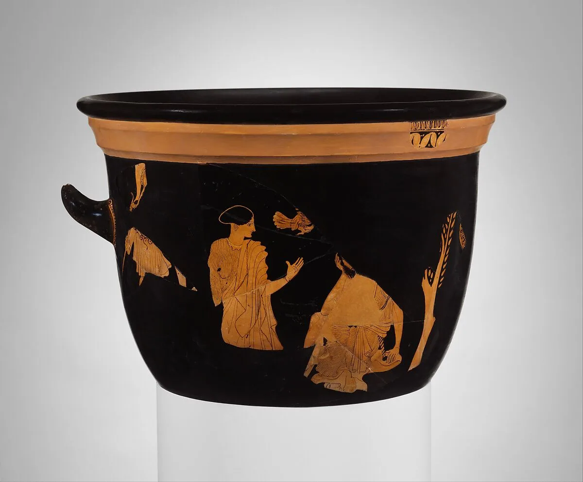 Terracotta bell-krater (bowl for mixing wine and water) — Unknown