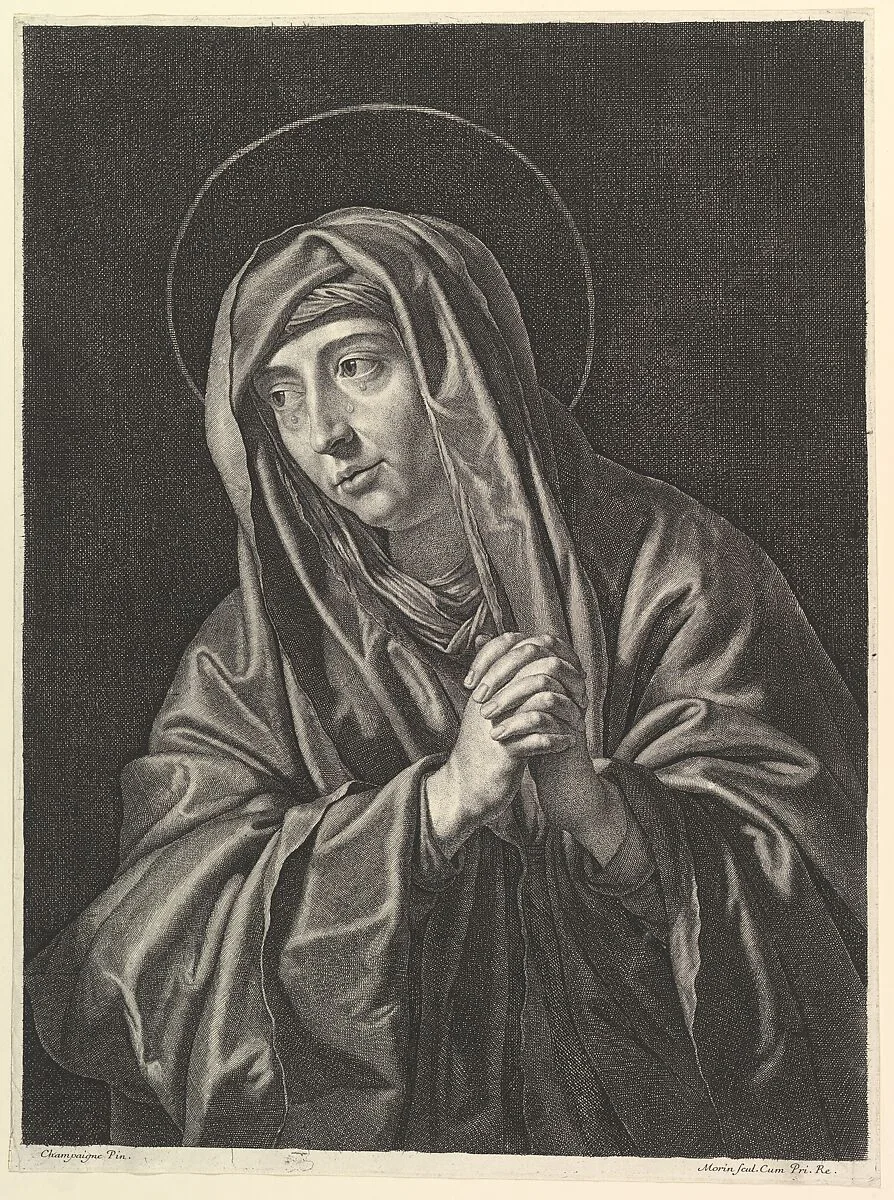 La Vierge de douleurs — Jean Morin|Philippe de Champaigne