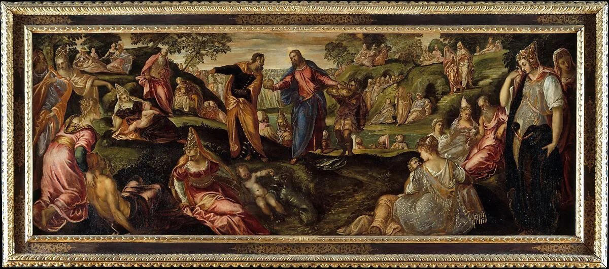 The Miracle of the Loaves and Fishes — Jacopo Tintoretto (Jacopo Robusti)