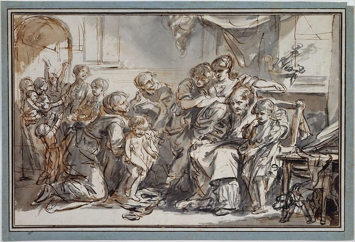 Domestic Scene — Jean-Baptiste Greuze