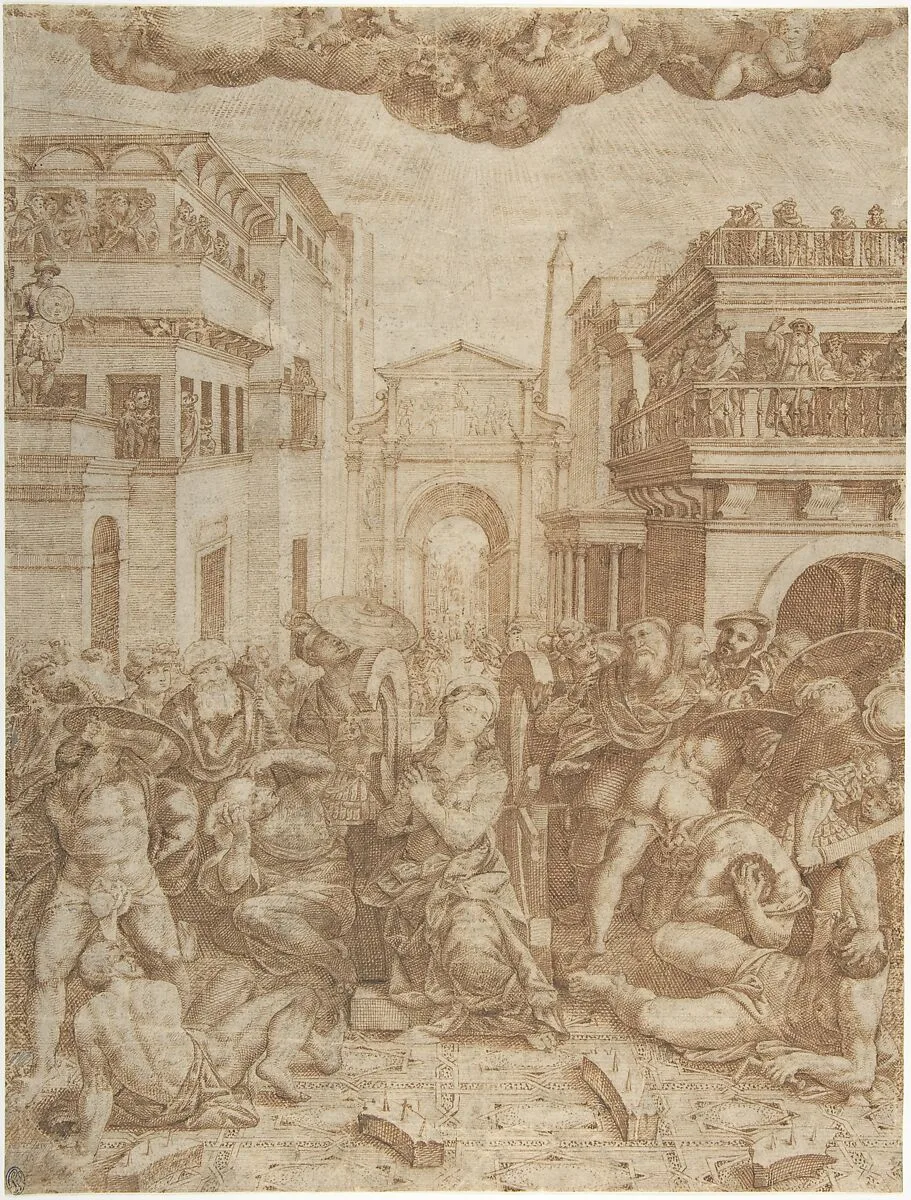 Martyrdom of Saint Catherine of Alexandria — Bernardino Lanino