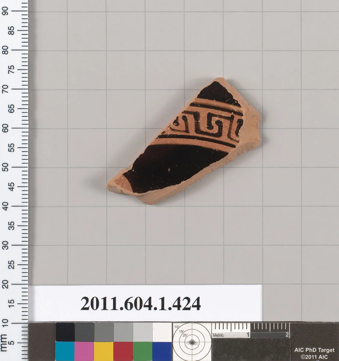 Terracotta fragment of a kylix (drinking cup) — Unknown