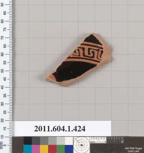 Terracotta fragment of a kylix (drinking cup)