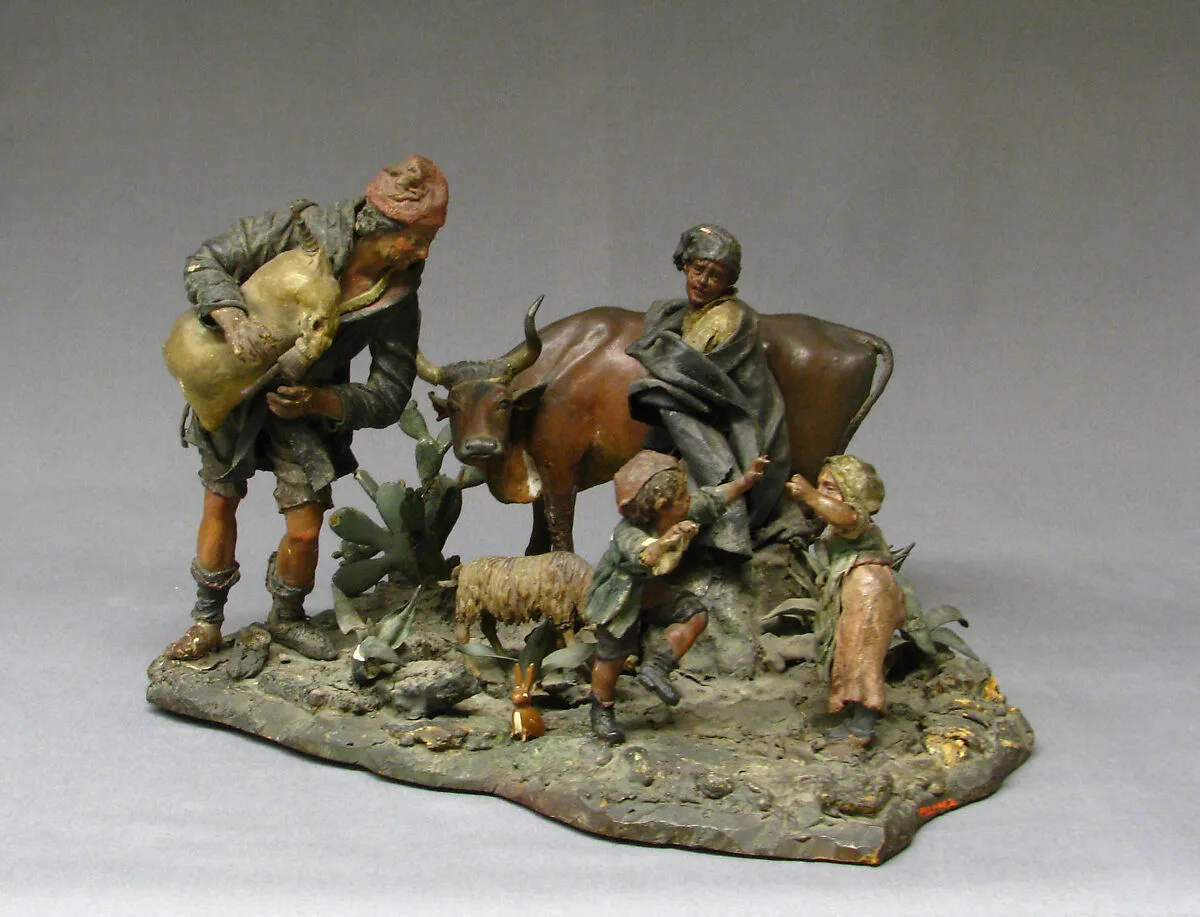 Group of rustic figures — Unknown