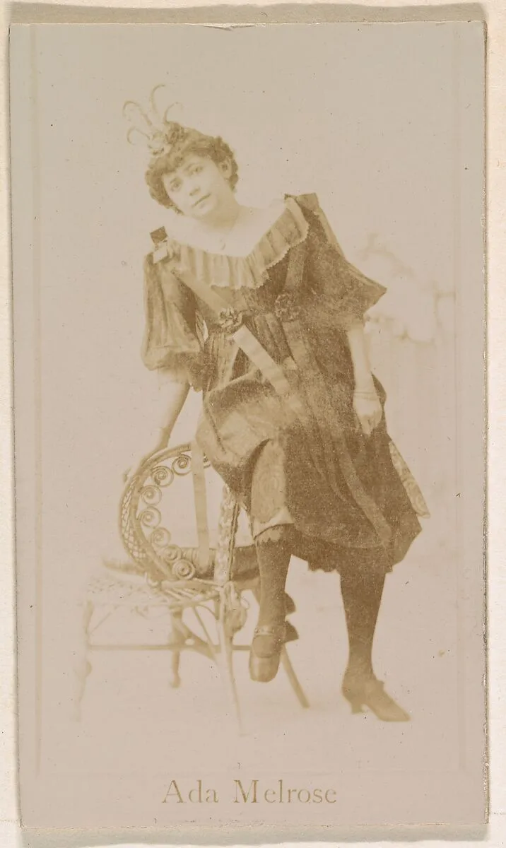 Ada Melrose, from the Actresses series (N245) issued by Kinney Brothers to promote Sweet Caporal Cigarettes — Kinney Brothers Tobacco Company