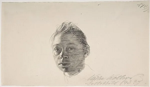 Self-Portrait, turned slightly to the left — Käthe Kollwitz