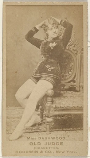 Miss Dashwood, from the Actors and Actresses series (N171) for Old Judge Cigarettes