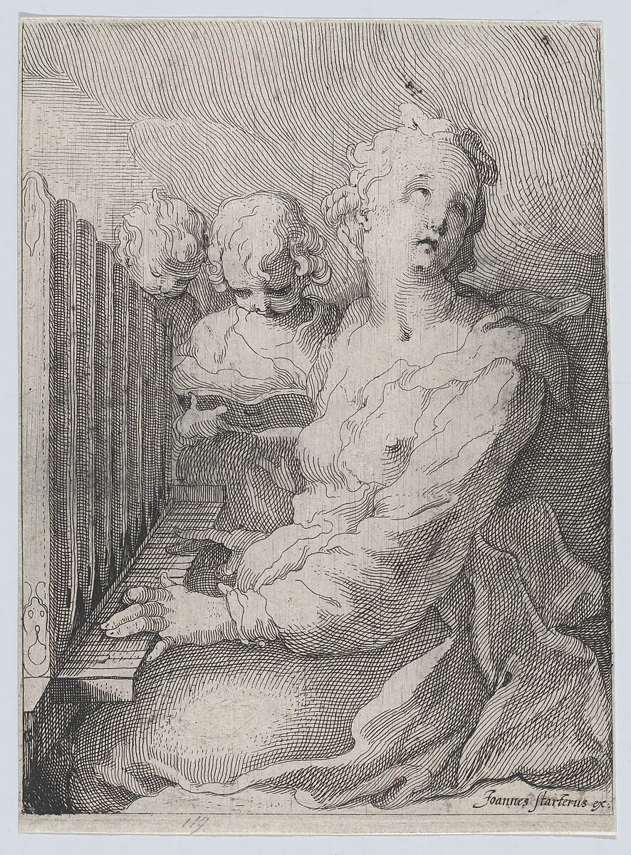 St. Cecilia, Playing the Organ — Johannes Starterus|Gerrit Pietersz. Sweelink