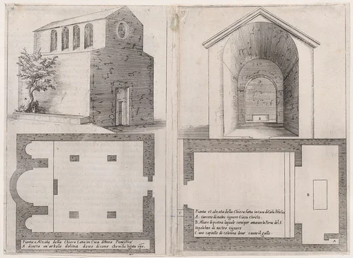 12th and 13th Plates, from Trattato delle Piante & Immagini de Sacri Edifizi di Terra Santa (Treatise of the Plans & Images of the Sacred Buildings of the Holy Land)