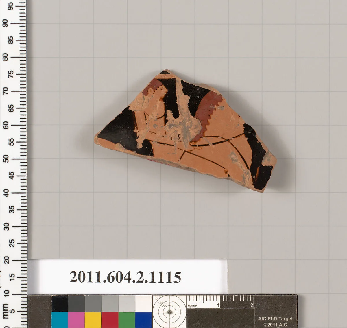 Terracotta fragment of a lekythos (oil flask)? — Unknown