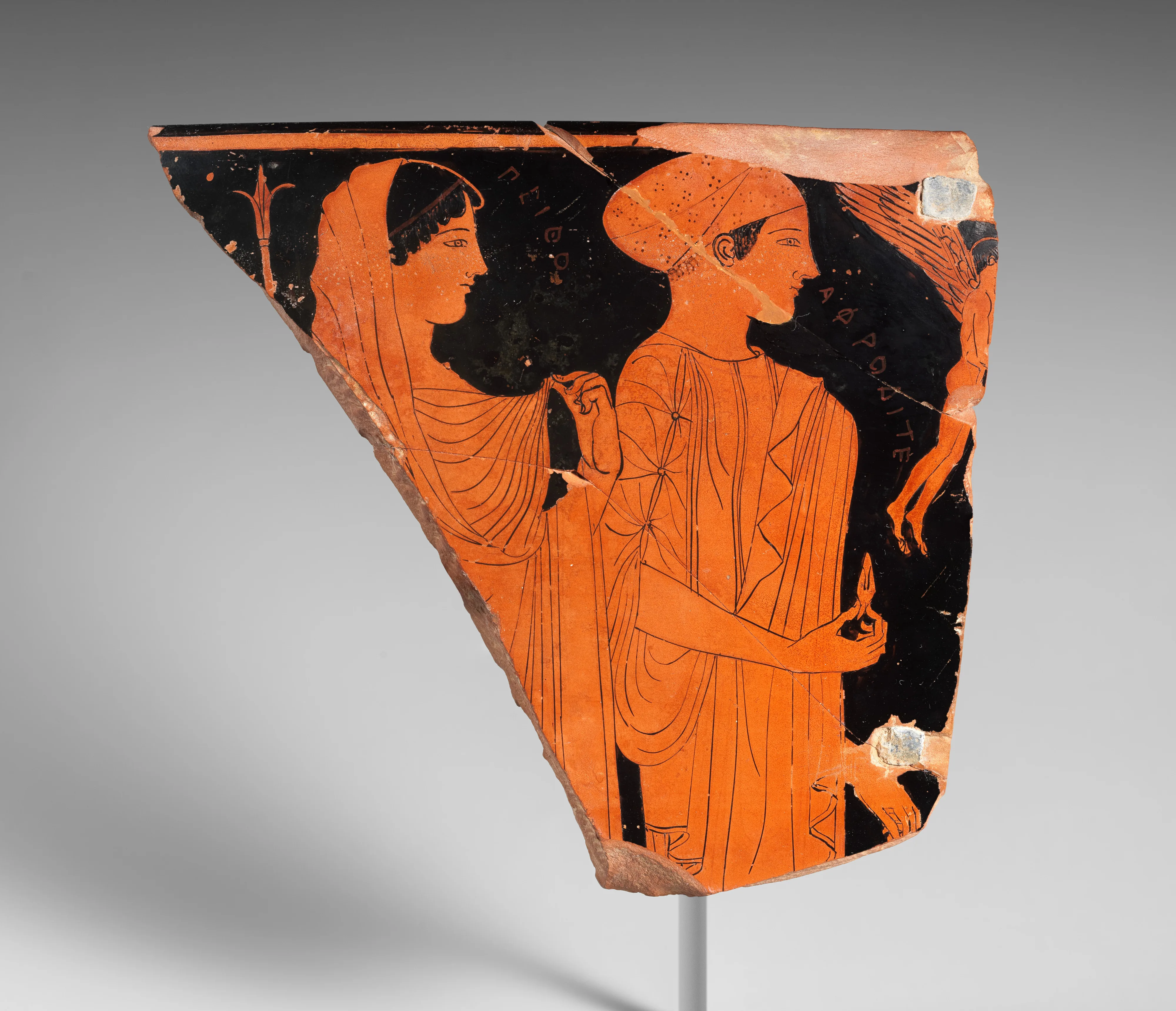 Fragment of a terracotta skyphos (deep drinking cup) — Douris