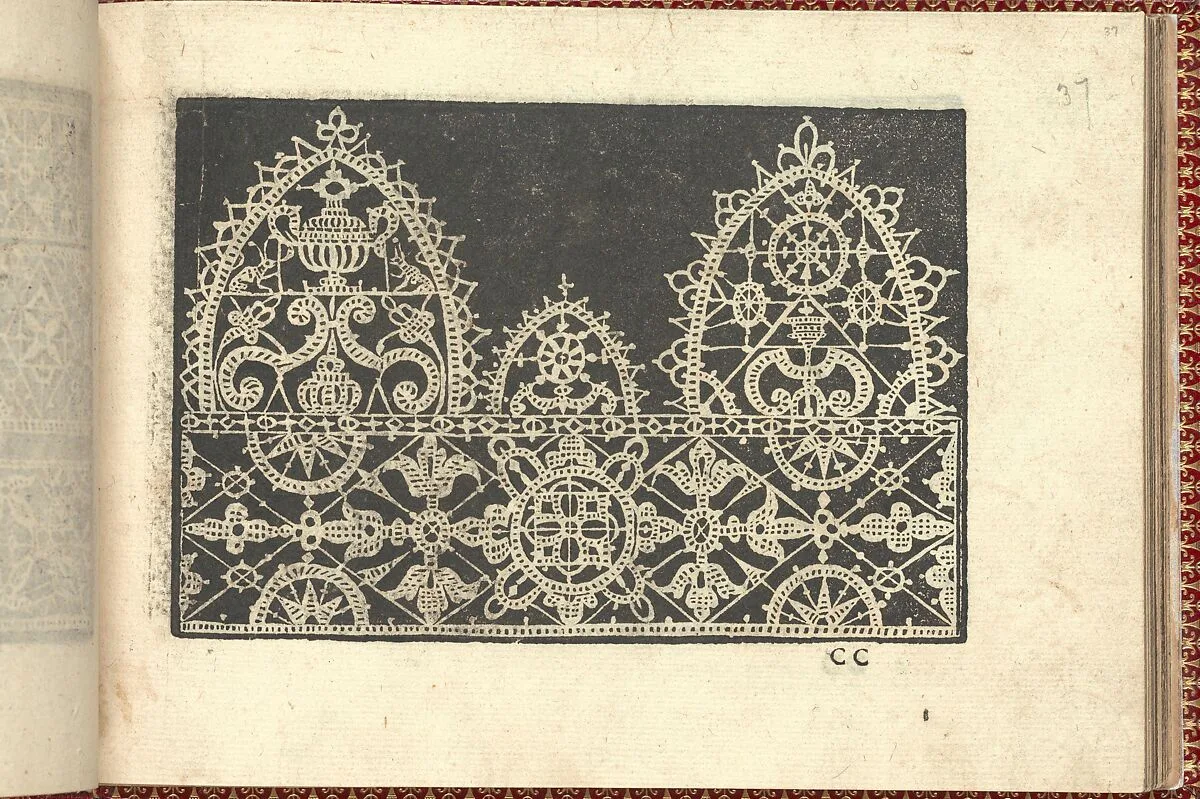 Corona delle Nobili et Virtuose Donne: Libro I-IV, page 37 (recto) — Cesare Vecellio