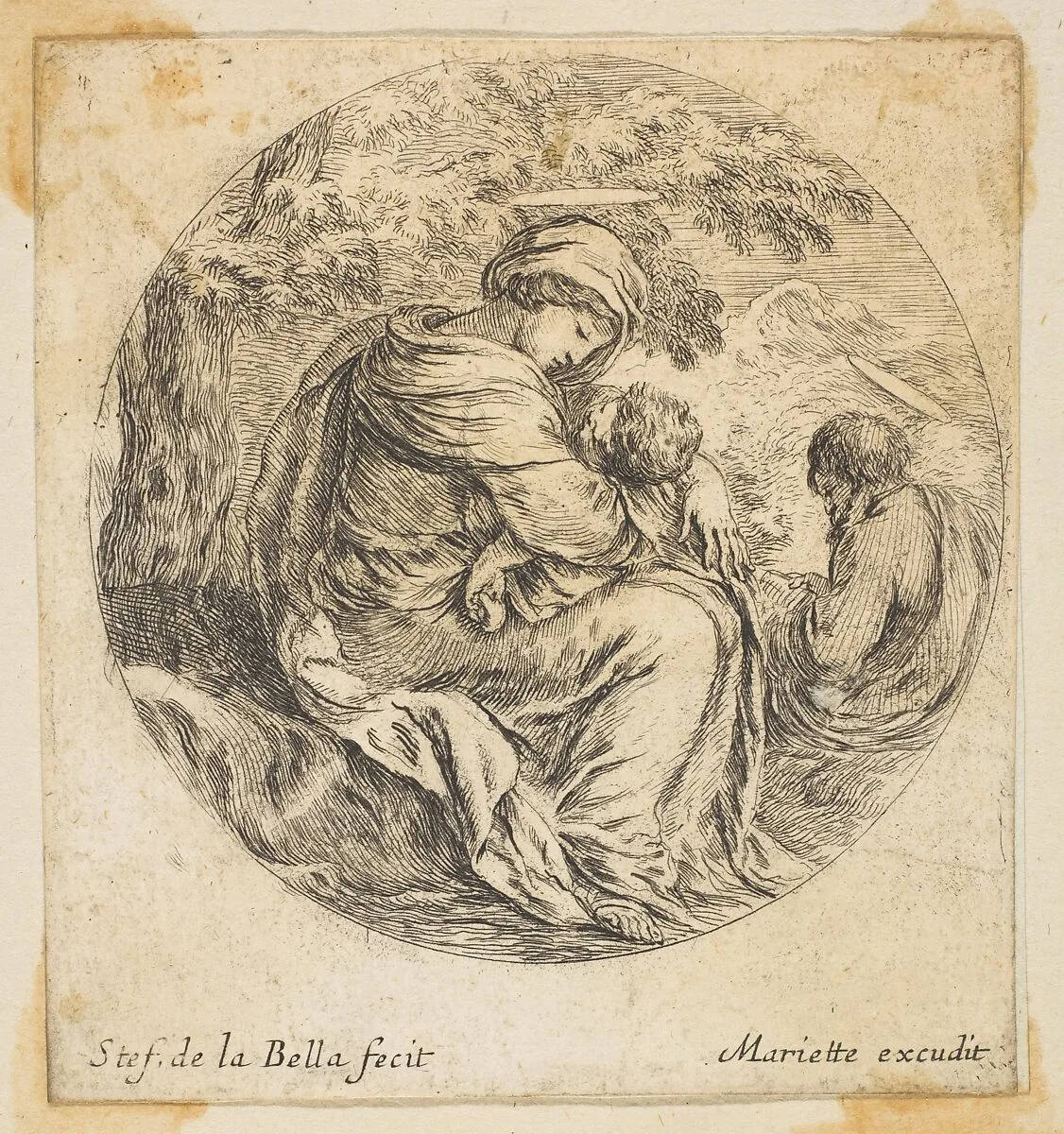 Rest on the Flight into Egypt — Stefano della Bella|Pierre Mariette