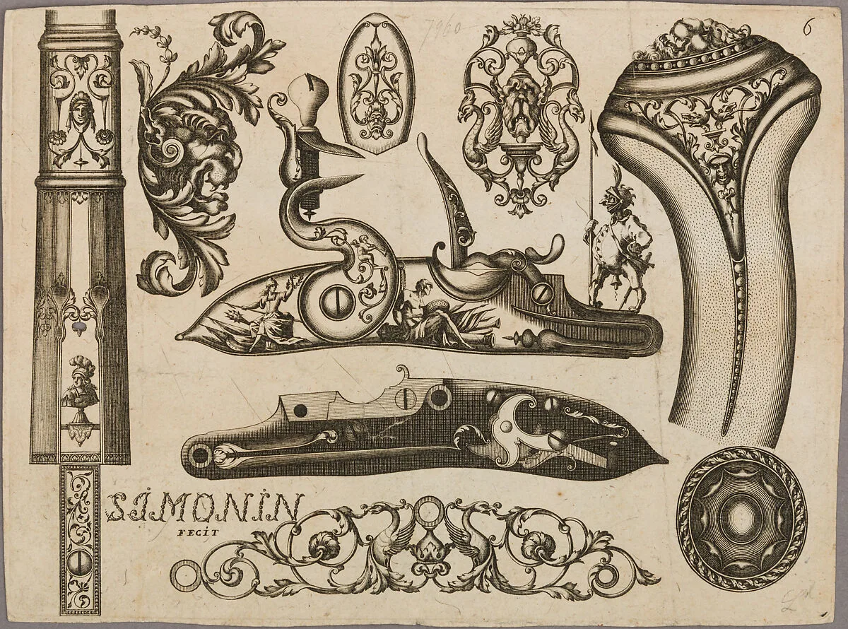 Engraving of Firearms Ornament — Claude Simonin