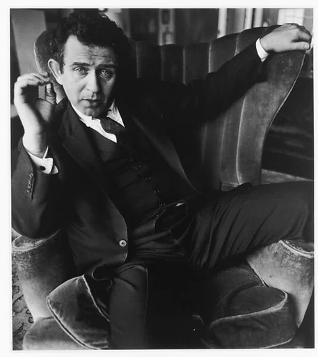 Norman Mailer at home, Brooklyn, N.Y.