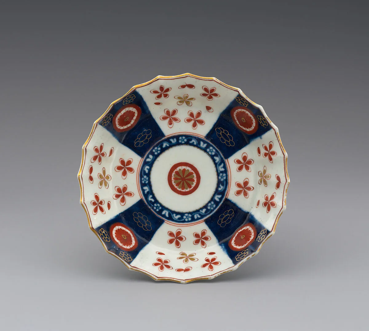 Saucer (part of a service) — Worcester factory